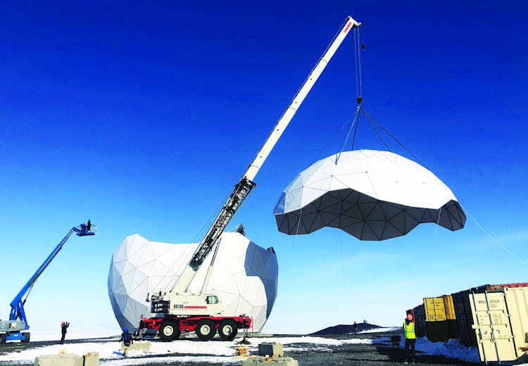 Link-Belt Cranes Help Expand US Scientific Research Facility in Antarctica