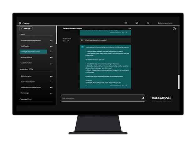 Konecranes Launches Offline Chatbot for Warehouse Ops