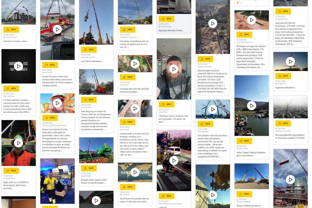 Public Voting Now Open for Liebherr's Game of Cranes