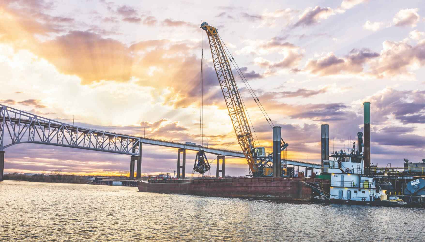 Liebherr HS 8300 Cranes Drive Gulf Coast Dredging Projects