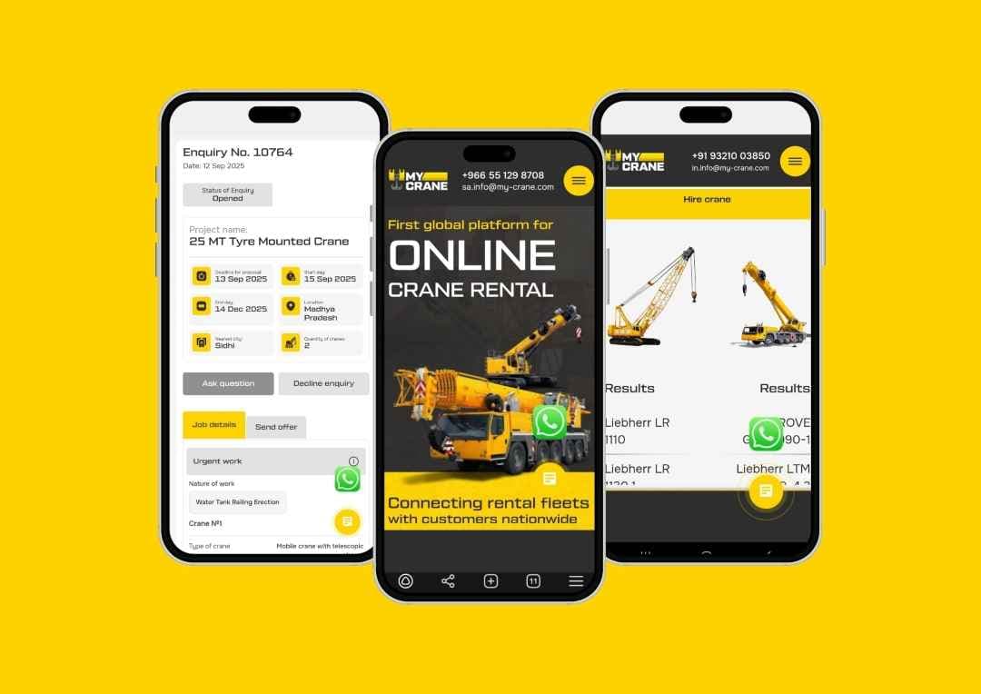 MYCRANE Launches Mobile App for Online Crane Rentals