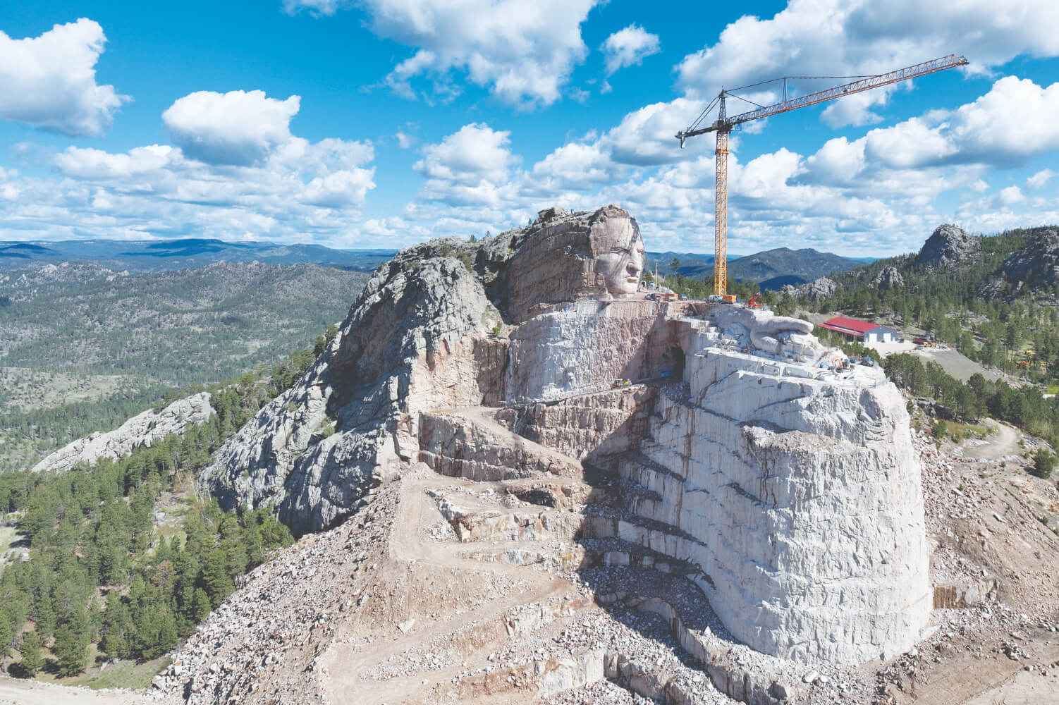 Liebherr Tower Crane Powers Crazy Horse Memorial