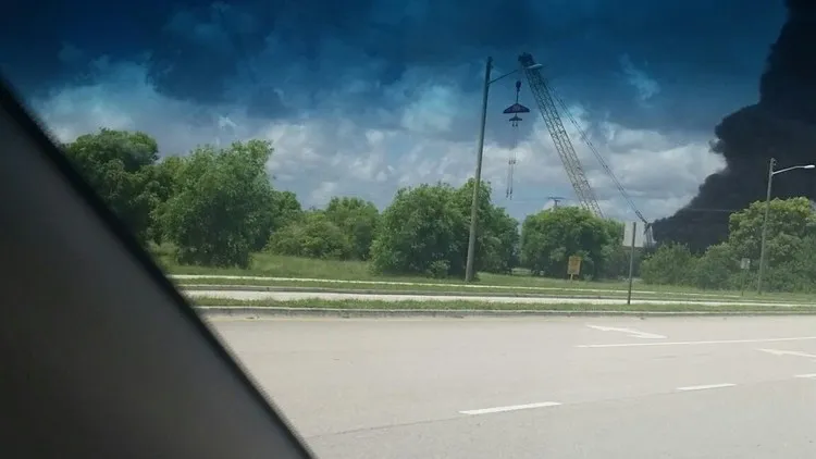 Crane Fire â€“ Palm Beach, Fla.