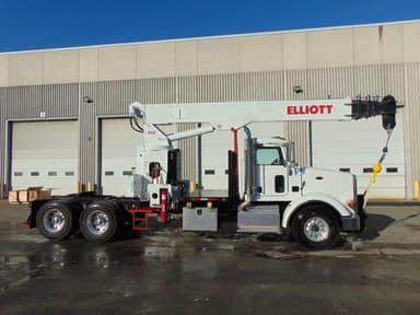 Elliott Boom Truck 1881 On Peterbilt 365 Tractor
