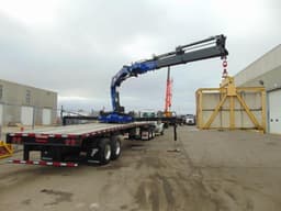 Pm Articulating Cranes 50004 Mid Mount On Fontaine Trailer