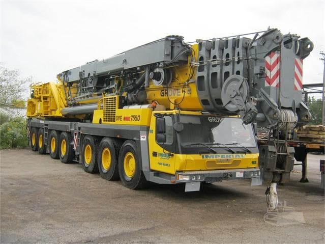 Grove All Terrain Crane Gmk7550 209907
