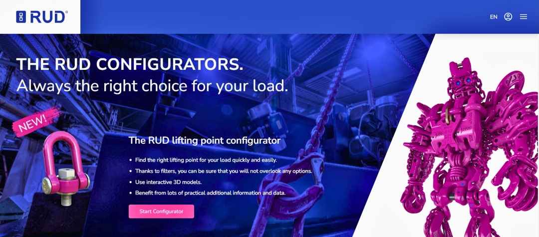 Caldwell Highlights RUD’s 3D Lifting Points Configurator