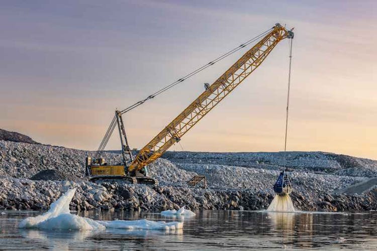 Liebherr HS 8200 Takes on Greenland's Largest Construction Project