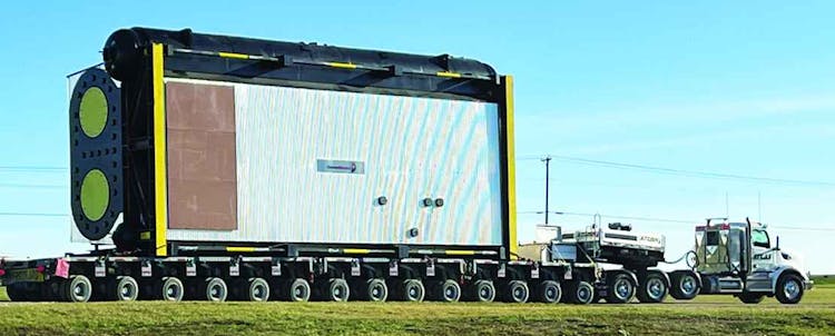 Atlas Crane Moves 300,000-lb. Boilers for Dockside Plant Expansion